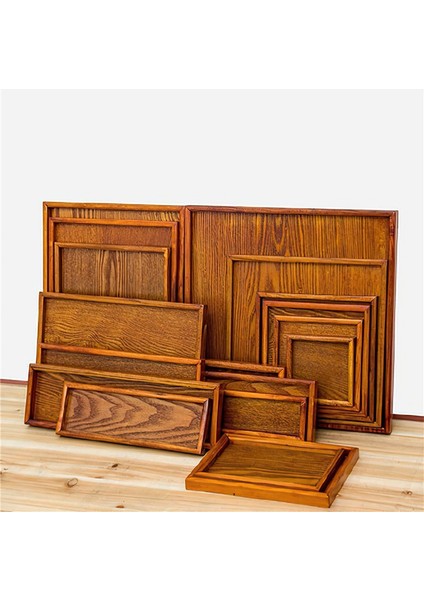 20X20X2CM Stili Ahşap Tepsi Japon Kahverengi 30CM Kare Dikdörtgen Çay Seti Sofra Takımı Tabak Mutfak Depolama Malzemeleri (Yurt Dışından) fiyatları