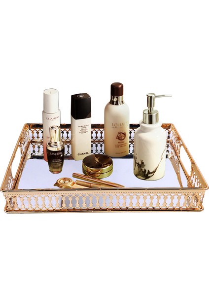 20CM Tarzı Antika Avrupa Aynası Metal Saklama Tepsisi Altın Kare Yuvarlak Meyve Tepsisi Masa Üstü Küçük Eşya Takı Sergi Tepsisi (Yurt Dışından) indirimleri