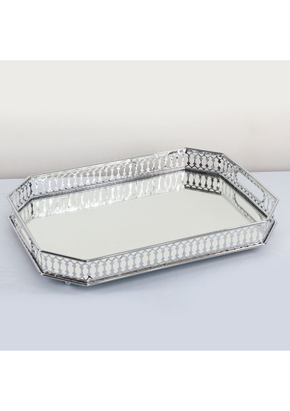 Altın Tarzı Retro Makyaj Aynası Dekoratif Ayna Tepsi Gösteri Makyaj Organizatörleri (Yurt Dışından) fiyatları