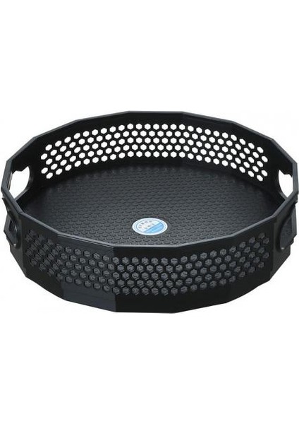 Siyah S Tarzı 360 Derece Dönebilen Saklama Tepsisi Mutfak Kavanoz Gıda Atıştırmalık Tepsi Ev Baharat Rafa Organizer Çok Fonksiyonlu Saklama Tabağı (Yurt Dışından)