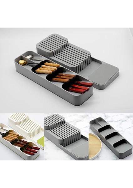 Bir Stil Plastik Çatal Bıçak Saklama Tepsisi Bıçak Tutucu Mutfak Organizatörü Kaşık Çatal Saklama Kutusu Tabaklık Bıçak Bloğu Tutucu (Yurt Dışından) fiyatları