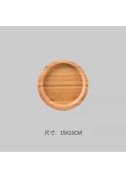 C 15X15CM Stili Bambu Servis Tepsisi Çay Fincanı Tabakları Meyve Tabakları Depolama Paleti Dekorasyon Japon Yemek Dikdörtgen Tabak (Yurt Dışından)