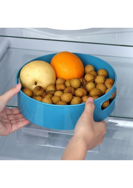 Mavi Stil 360 Derece Dönebilen Tepsi Mutfak Saklama Kapları Baharat Kavanozu Atıştırmalık Mutfak Tepsisi Banyo Saklama Kutusu Kaymaz Kozmetik Düzenleyici (Yurt Dışından) fiyatları