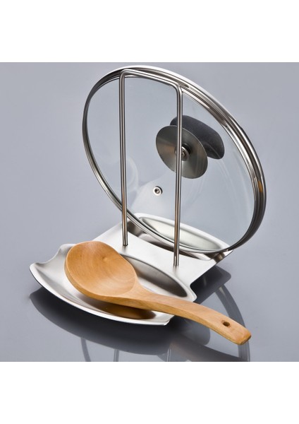 Paslanmaz Çelik A Tarzı Paslanmaz Çelik Tencere Kapak Rafı Kaşık Tutucu Mutfak Aracı (Yurt Dışından) fiyatları