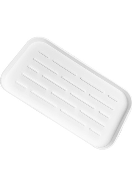 Beyaz Stil Silikon Lavabo Sifon Tepsisi Kaymaz Kaddy Sünger Fırça Bulaşık Sabun Saklama Sabunluk Kaucuk Tutucu Mutfak Banyo Lavabo Düzenleyici (Yurt Dışından)