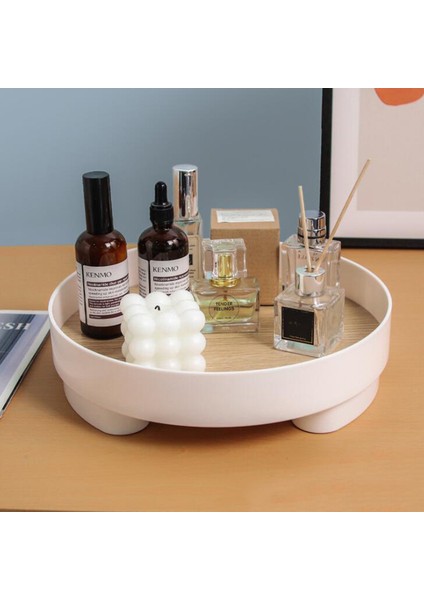 Dikdörtgen Beyaz Stil Modern Dekoratif Tepsiler Ev Dekoru Yuvarlak Saklama Tepsi Organizatör Depolama Kutusu Masa Vazo Aromaterapi Standı Mumluk Standı (Yurt Dışından) indirimleri