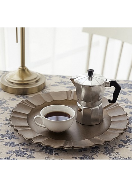 Stil 1 Stil Retro Yuvarlak Çaydanlık Kek Saklama Tepsisi Ev Düğün Dekoratif Tatlı Takı Gösteri Tabak (Yurt Dışından) fırsatları