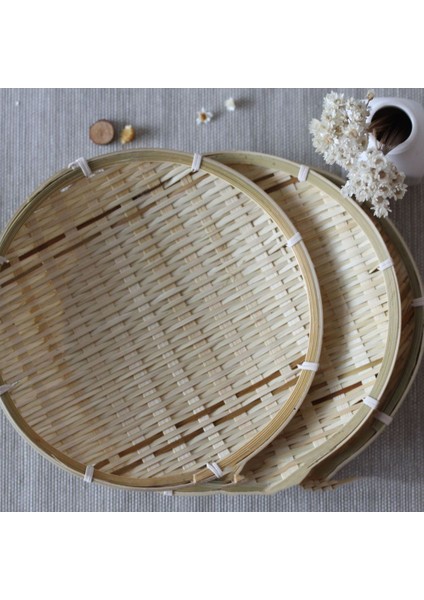 C Stili Ev Yuvarlak Şekilli El Yapımı Bambu Dokuma Süzgeç Meyve Çay Sepeti Depolama Düzenleyici Bambu Süzgeç (Yurt Dışından) fiyatları