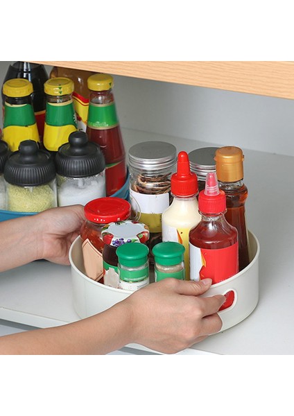 Mavi Stil 360 Derece Dönebilen Rende Mutfak Saklama Baharat Kavanozları Için Baharat Aperatif Yiyecek Kaymaz Raf Banyo Tepsisi Kozmetik Organizer (Yurt Dışından) fiyatları