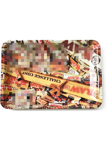 M Tarzı 180* Pembe Kızıl Metal Ot Yuvarlama Tepsisi Tütün Ot Tepsileri Sigara Aksesuarları Yuvarlama Aracı 420 Yaprak Baskı (Yurt Dışından)