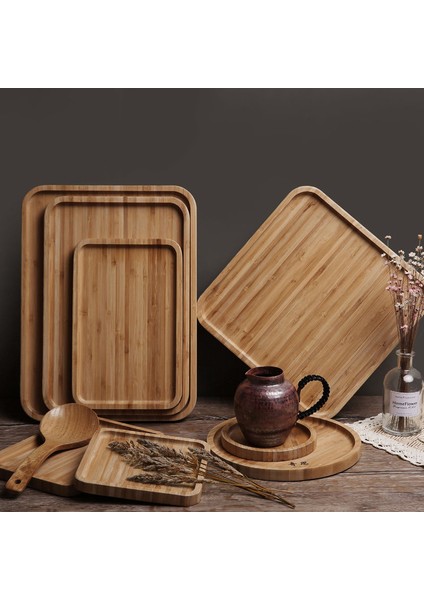 18X18CM Tarzı Bambu Servis Tepsisi Çay Fincanı Tabak Tepsi Meyve Tabak Depolama Palet Dekorasyon Japon Yemek Dikdörtgen Tabak (Yurt Dışından) modelleri