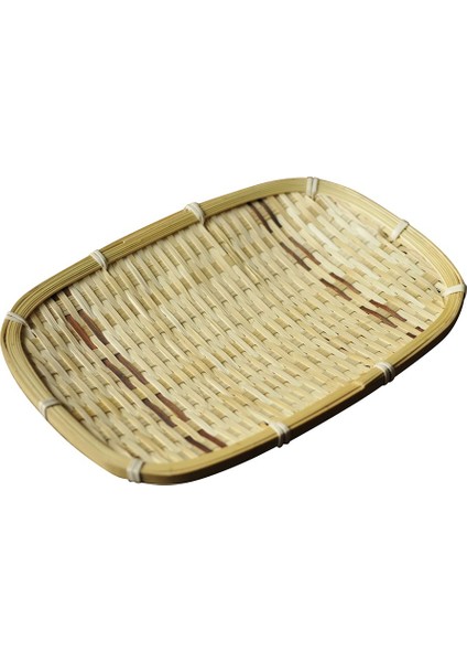 D Stili Ev Yuvarlak Şekilli El Yapımı Bambu Dokuma Süzgeç Meyve Çay Sepeti Depolama Düzenleyici Bambu Süzgeç (Yurt Dışından)