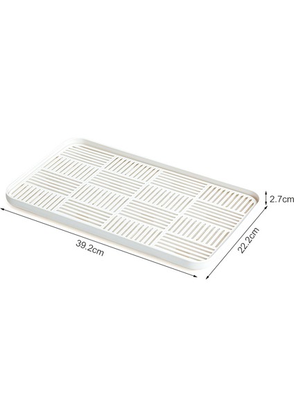 Beyaz L Tarzı Mutfak Depolama Süzgeç Tepsisi, Şişe Bardak Kase Çatal Bıçak Tabak Kurutucu, Bulaşık Kurutma Rafı, Sünger Tutucu, Tezgah Mutfak Lavabo Düzenleyici (Yurt Dışından)