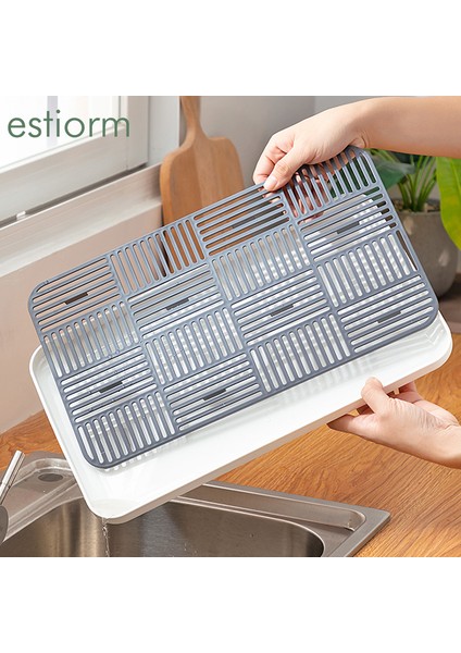 Beyaz L Tarzı Mutfak Depolama Süzgeç Tepsisi, Şişe Bardak Kase Çatal Bıçak Tabak Kurutucu, Bulaşık Kurutma Rafı, Sünger Tutucu, Tezgah Mutfak Lavabo Düzenleyici (Yurt Dışından) modelleri