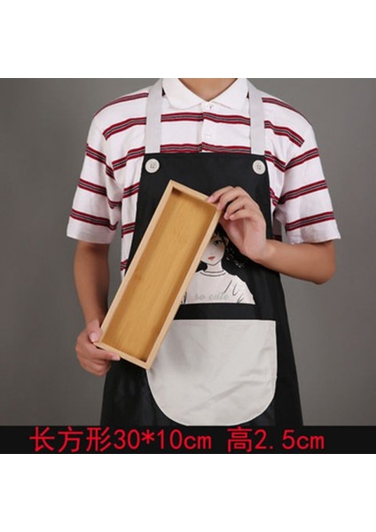 30X10CM Tarzı Bambu Servis Tepsisi Çay Fincanı Tabak Tepsi Meyve Tabak Depolama Palet Dekorasyon Japon Yemek Dikdörtgen Tabak (Yurt Dışından)