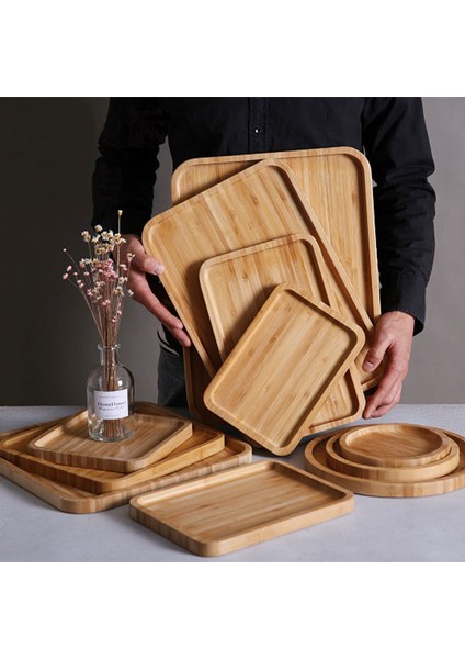 30X10CM Tarzı Bambu Servis Tepsisi Çay Fincanı Tabak Tepsi Meyve Tabak Depolama Palet Dekorasyon Japon Yemek Dikdörtgen Tabak (Yurt Dışından) fiyatları