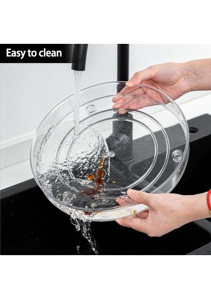 27CM Tarzı 360 Döner Dolap Döner Organizatör Depolama Baharatlık Içecek Kozmetik Depolama Rafı Pet Şeffaf Mutfak Banyo Için (Yurt Dışından) fiyatları