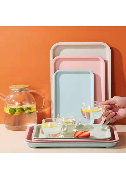 Stil 11 Stil Nordik Yaratıcı Çok Fonksiyonlu Dikdörtgen Plastik Servis Tepsisi Mutfak Düzenleyici Ev Mutfak Meyve Tatlı Tepsisi (Yurt Dışından) modelleri