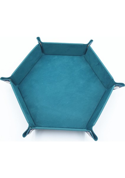 No.12 Tarzı Hediyelik Oyun Zarlarını Saklama Kutusu Altıgen Zar Tepsi Katlanabilir Kumaş Zarf Kutusu Ev Dekorasyonu - 17.5cm (Yurt Dışından)