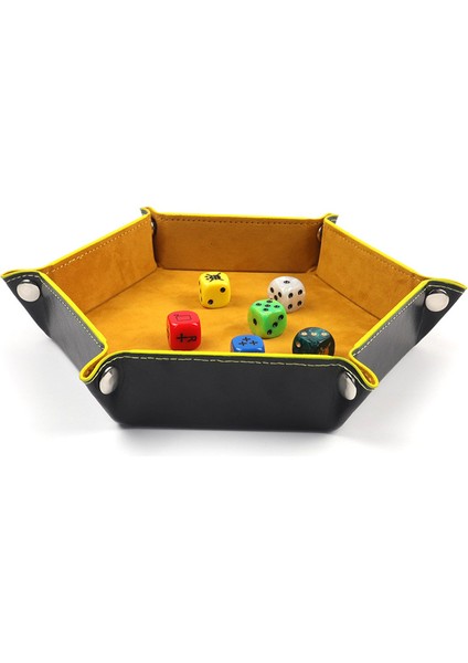 No.12 Tarzı Hediyelik Oyun Zarlarını Saklama Kutusu Altıgen Zar Tepsi Katlanabilir Kumaş Zarf Kutusu Ev Dekorasyonu - 17.5cm (Yurt Dışından) fırsatları