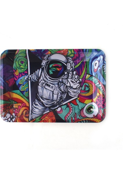 Kalem Stili 8.7'' Küçük Metal Ot Rulo Tepsiler Manyetik Kapaklı Tütün Ot Cigarette Joint Ön Rulo Plakası Sigara Aksesuarları (Yurt Dışından)