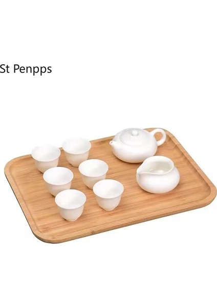30X13 Cm'lik Bir Stil Bambu Servis Tepsisi Çay Fincanı Tabakları Meyve Tabakları Depolama Paleti Dekorasyon Japon Yemek Dikdörtgen Tabak (Yurt Dışından) indirimleri