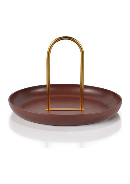 B Tarzı Şirin Hayat Plastik Kuzey Beyaz Yuvarlak Takı Tepsisi Oturma Odası Mutfak Masa Yemek Yüzük Tepsiler Depolama Kanepe Tepsi Tutacaklı Dekor (Yurt Dışından)