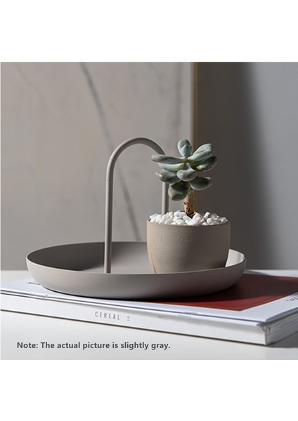 B Tarzı Şirin Hayat Plastik Kuzey Beyaz Yuvarlak Takı Tepsisi Oturma Odası Mutfak Masa Yemek Yüzük Tepsiler Depolama Kanepe Tepsi Tutacaklı Dekor (Yurt Dışından) fırsatları