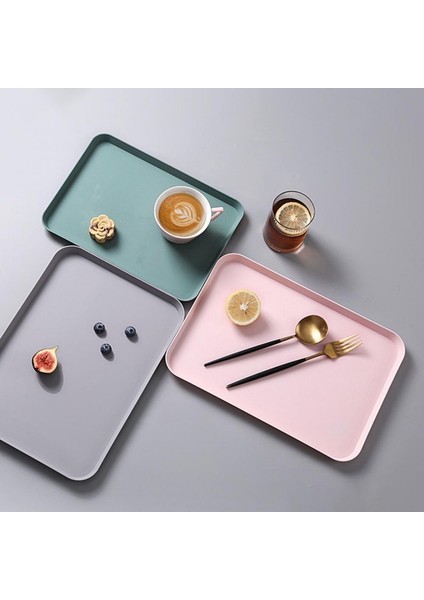 G Tarzı Ev Mutfak Masaüstü Tableware Tepsi Kolay Temizlenen Isıya Dayanıklı Kaymaz Meyve Tepsisi Saklama Tepsisi (Yurt Dışından) fiyatları