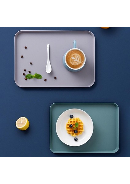 G Tarzı Ev Mutfak Masaüstü Tableware Tepsi Kolay Temizlenen Isıya Dayanıklı Kaymaz Meyve Tepsisi Saklama Tepsisi (Yurt Dışından) indirimleri