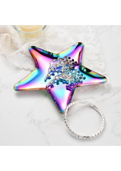 J Tarzı Basit Beş Köşeli Yıldız Şekilli Paslanmaz Çelik Tepsi Takı Saklama Tepsisi Atıştırmalık Tepsi Küçük Takı Kozmetik Sergi Tepsisi (Yurt Dışından) fırsatları