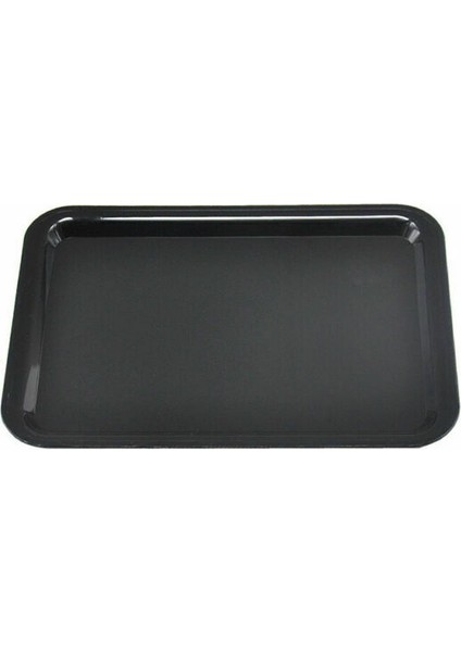 Siyah Stil Çerez Kontrol Paneli Çok Fonksiyonlu Plastik Keten Dikdörtgen Saklama Tepsisi Masaüstü Depolama Organizatörü Meyve Servis Tepsisi (Yurt Dışından)