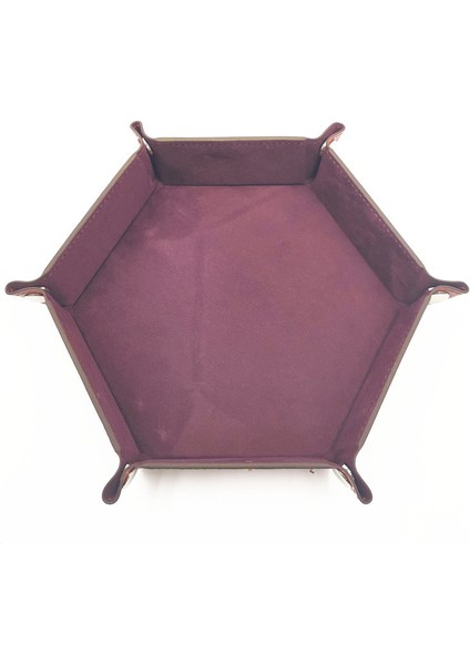 No.14 Tarzı Hediyelik Oyun Zarlarını Saklama Kutusu Altıgen Zar Tepsi Katlanabilir Kumaş Zarf Kutusu Ev Dekorasyonu - 17.5cm (Yurt Dışından)