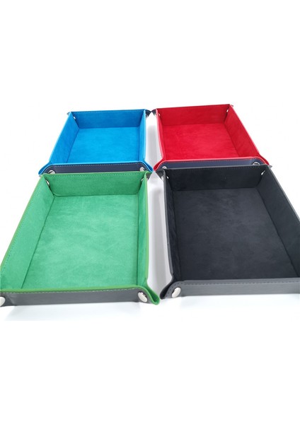 No.4 Tarzı Dikdörtgen Pu Deri Kadife Katlanır Zar Tepsisi Çözülebilir Yatay Oyun Saklama Kutusu Ev Dekorasyon Saklama Tepsiği (Yurt Dışından) fiyatları