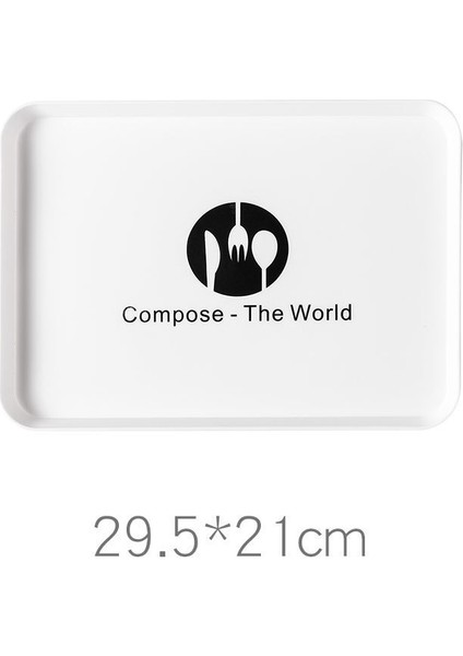 Stil 3 Stil 1 Adet Yiyecek Plastik Tatlı Servis Tepsisi Çay Kahvaltı Ekmek Tepsisi Atıştırmalık Tabak Depolama Tabakları Kare Kozmetik Tabak Tabak (Yurt Dışından)