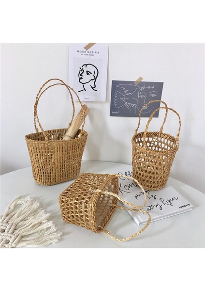 B Depolama Sepeti Stili Mini Depolama Sepeti Asma Çiçek Sepeti Ev Bahçe Duvar Dekoru Gereçler Organizatör Seyahat Depolama Çantaları Panier (Yurt Dışından) indirimleri