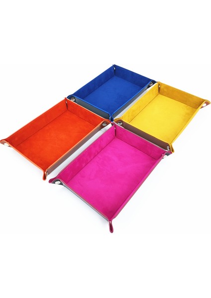 No.4 Tarzı Dikdörtgen Pu Deri Kadife Katlanır Zar Tepsisi Çözülebilir Yatay Oyun Saklama Kutusu Ev Dekorasyon Saklama Tepsiği (Yurt Dışından) fırsatları