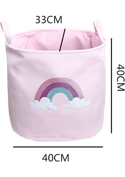 Bir Stil Bebek Çamaşır Sepeti Süper Büyük Çekmeceli Kirli Kıyafetler Oyuncaklar Saklama Kutusu Sevimli Pembe Katlanabilir Depolama Çantası Ev Eşyaları Sundri (Yurt Dışından)