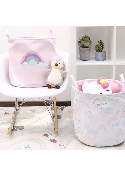 Bir Stil Bebek Çamaşır Sepeti Süper Büyük Çekmeceli Kirli Kıyafetler Oyuncaklar Saklama Kutusu Sevimli Pembe Katlanabilir Depolama Çantası Ev Eşyaları Sundri (Yurt Dışından) modelleri