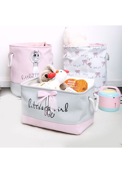 Bir Stil Bebek Çamaşır Sepeti Süper Büyük Çekmeceli Kirli Kıyafetler Oyuncaklar Saklama Kutusu Sevimli Pembe Katlanabilir Depolama Çantası Ev Eşyaları Sundri (Yurt Dışından) fırsatları