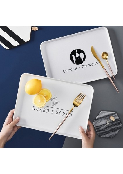 Aşk-Kalp Tarzı Kuzey Avrupa Tarzı Plastik Saklama Tepsisi Kare Kahvaltı Tabakları Tatlı Kek Atıştırmalık Meyve Tabağı Sofra Takımı Mücevherler Ekran Tutucu Tepsi (Yurt Dışından) fırsatları