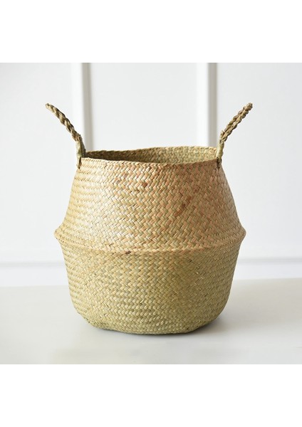 Dokuma Saklama Sepeti Tarzı S 16X15CM El Yapımı Depolama Sepetleri Katlanabilir Depolama Sepetleri Örme Katlanabilir Giysi Çamaşır Sepeti Hasır Karın Bahçe Çiçek Bitki Sepeti (Yurt Dışından)