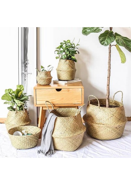 Dokuma Saklama Sepeti Tarzı S 16X15CM El Yapımı Depolama Sepetleri Katlanabilir Depolama Sepetleri Örme Katlanabilir Giysi Çamaşır Sepeti Hasır Karın Bahçe Çiçek Bitki Sepeti (Yurt Dışından) indirimleri