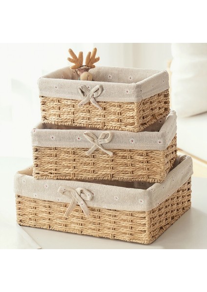 Turuncu Tarzı El Yapımı Depolama Kutusu Çamaşır Sepeti Hasır Sepet Masaüstü Kırtasiye Kozmetik Düzenleyici Giysi Kitap Atıştırmalık Oyuncaklar Depolama Kutusu (Yurt Dışından) fiyatları