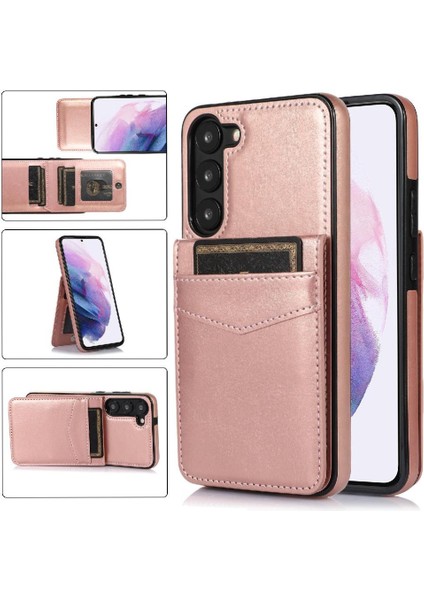 Kredi Manyetik ile Samsung Galaxy S23 Artı Durumda Cüzdan ile Uyumlu (Yurt Dışından)