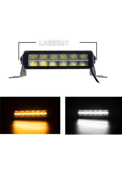Offroad sis lambası beyaz 60w 30,5 cm beyaz-sarı gündüz ledli 12-36v / LASS361