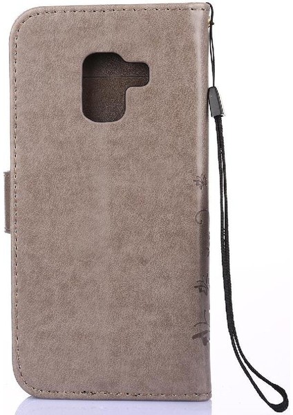 Samsung Galaxy A8 2018 Pu Deri Kart Tutucu Kickstand Için Filp Durumda (Yurt Dışından)