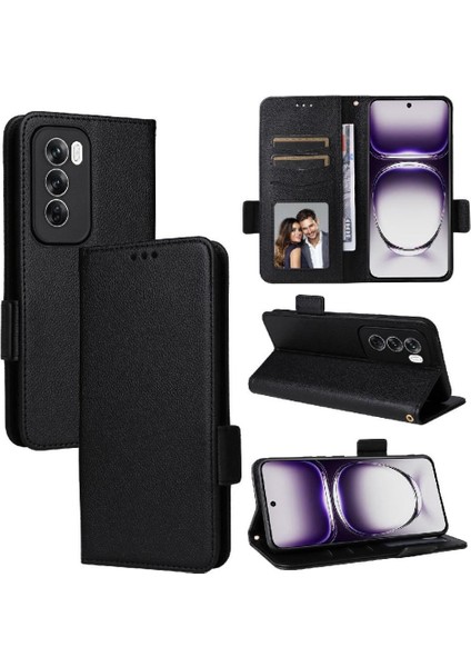 Oppo Oppo 12 5g Için Flip Case Kart Yuvaları Tutucu Yan Toka Cüzdan Pu (Yurt Dışından)