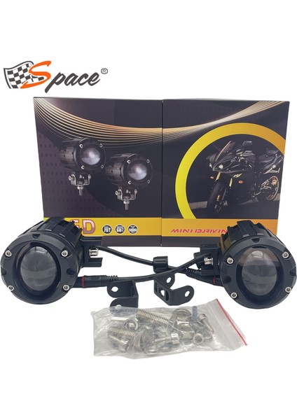 Offroad Sis Lambası Sarı-Beyaz 6.4 x 8.1 x 5.9 cm Set 12-60V / LASS367 modelleri