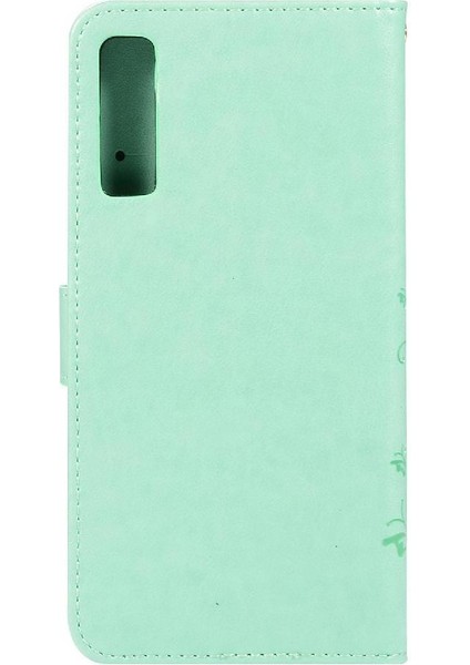 Samsung Galaxy A7 2018 Kickstand Pu Deri Kart Tutucu Için Filp Durumda (Yurt Dışından)